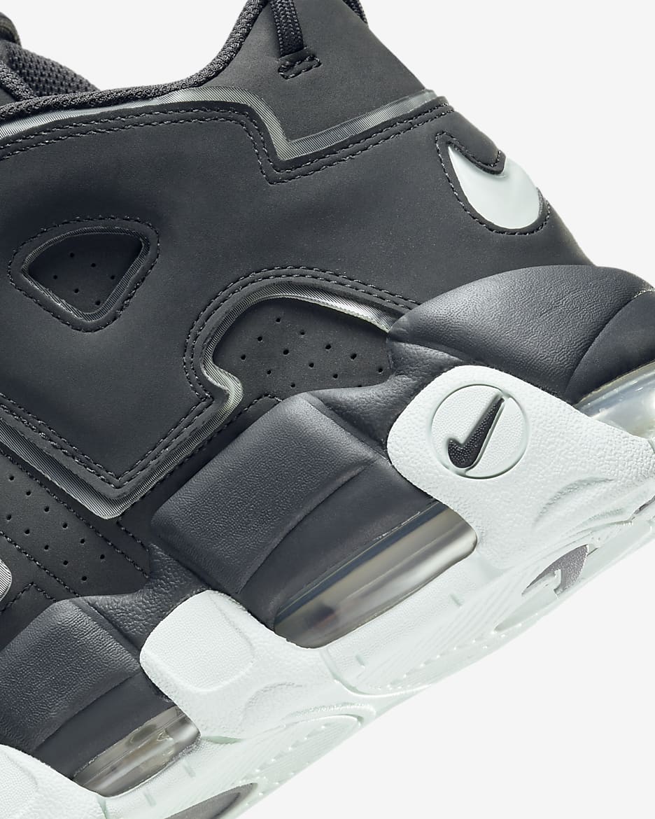 Nike uptempo black grey white hotsell